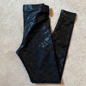 Mermaid black leggings